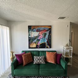Beautiful Green Couch Futon