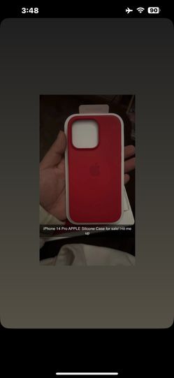 iPhone 14 Pro Apple Silicone RED Phone Case