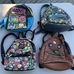 Loungefly Funko Mini Backpacks Marvel Star Wars Grogu