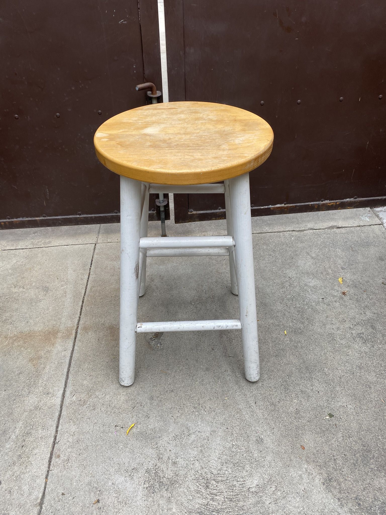 Wood stool 23” High