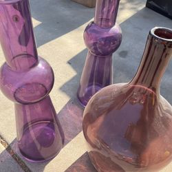 3 Purple Vase