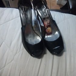 New Black Platforms With Sparkling Heels 