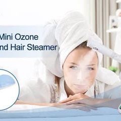 New 2 in 1 Portable Face Steamer and Hair Steamer, Ozone Steamer Humidifier, Vaporizador Facial Steamer