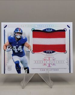 2025 National Treasures Cam Skattebo Patch /25 RC