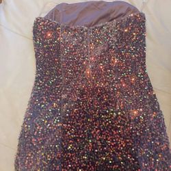 Purple Sequin Dress “S”. 