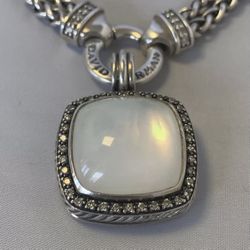 David Yurman Mother Of Pearl With Diamonds *Pendant Only* 