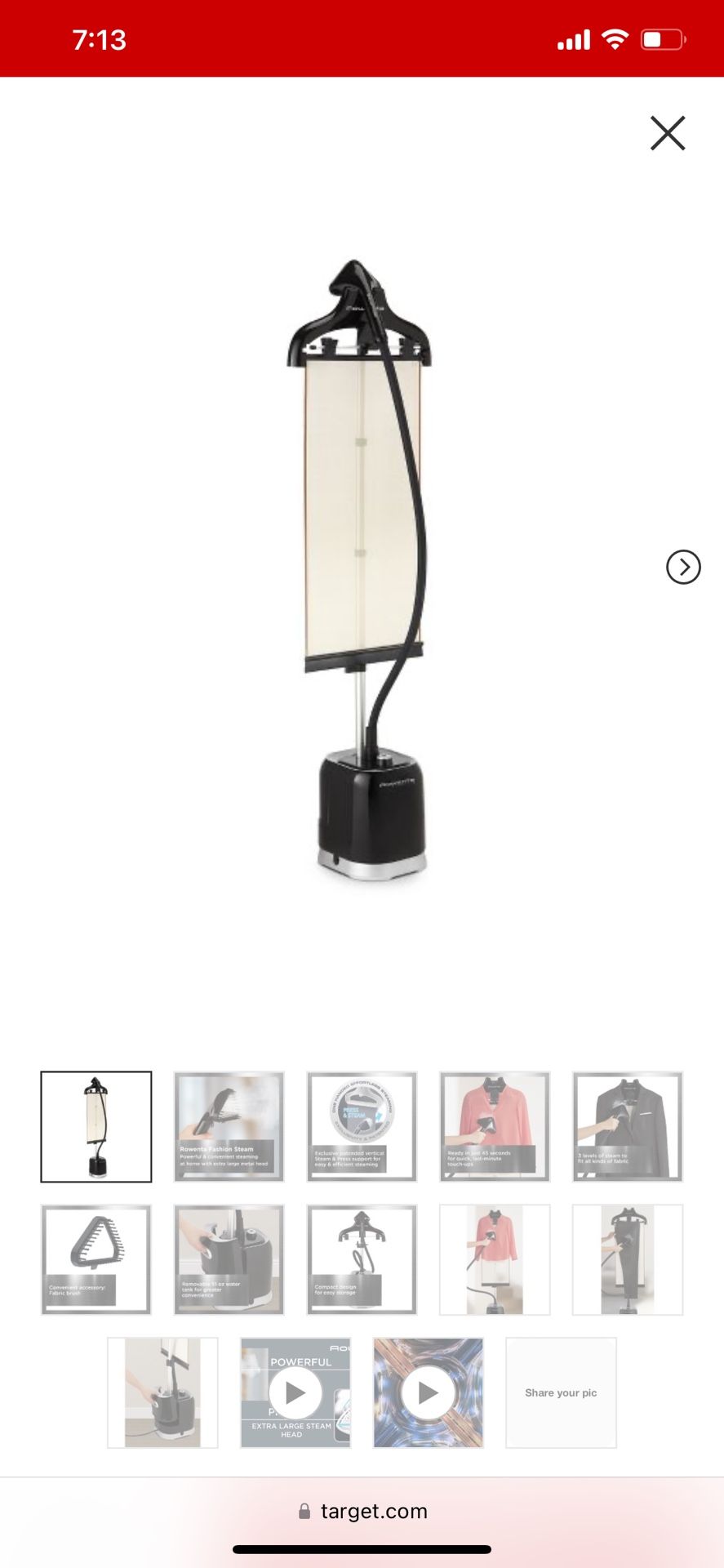 Rowenta Steamer