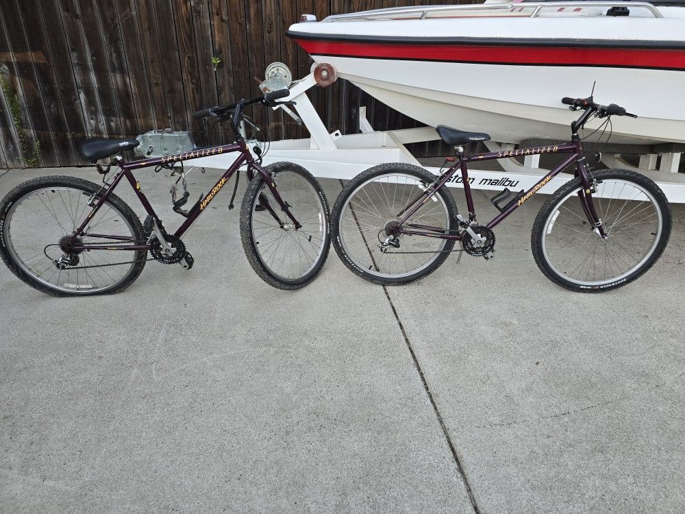 2 Specialized Hardrock Mountain Bikes