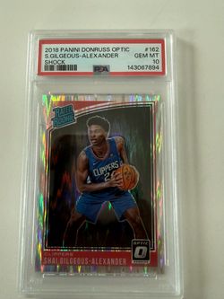 2018 PANINI DONRUSS OPTIC #162 SHAI GILGEOUS-ALEXANDER SHOCK RC ROOKIE PSA 10