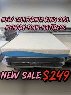 NEW CALIFORNIA KING COOL MEMORY FOAM MATTRESS