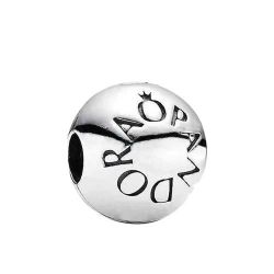 Pandora Sterling Silver Signature Logo Clip Charm