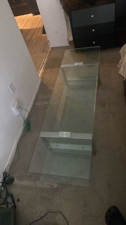 GLASS TABLE OVER 60 inches in length