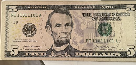 $5 Dollar Bill