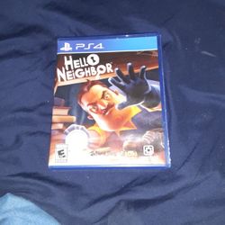 Hello Neighbor Ps4 Game. Not Scratched Also Brand New