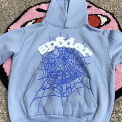 (DM ME your best offers) - Worldwide Spider Hoodie (BLUE). 