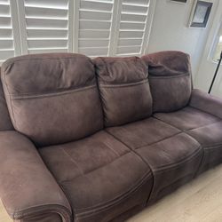 Brown Recliner Sofa