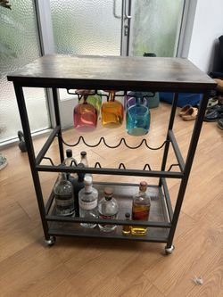 Bar Cart With Freebies