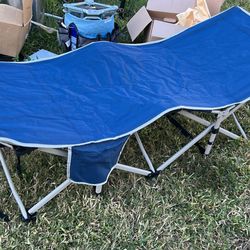 Heavy-Duty Camping Cot with Mattress – Portable Folding Outdoor Bed for Adults & Kids