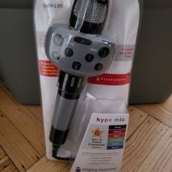 Singing Machine Karaoke Hype Mic Wired 6 Voice Changing Microphone
