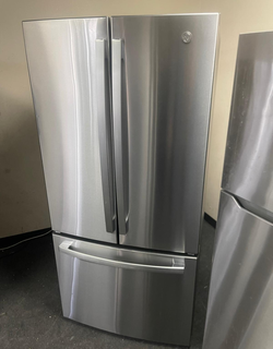 Deal GE 3‑Door Stainless Fridge – French Door, LED lighting
