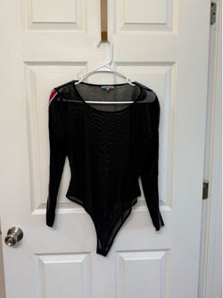 Mesh black body suit