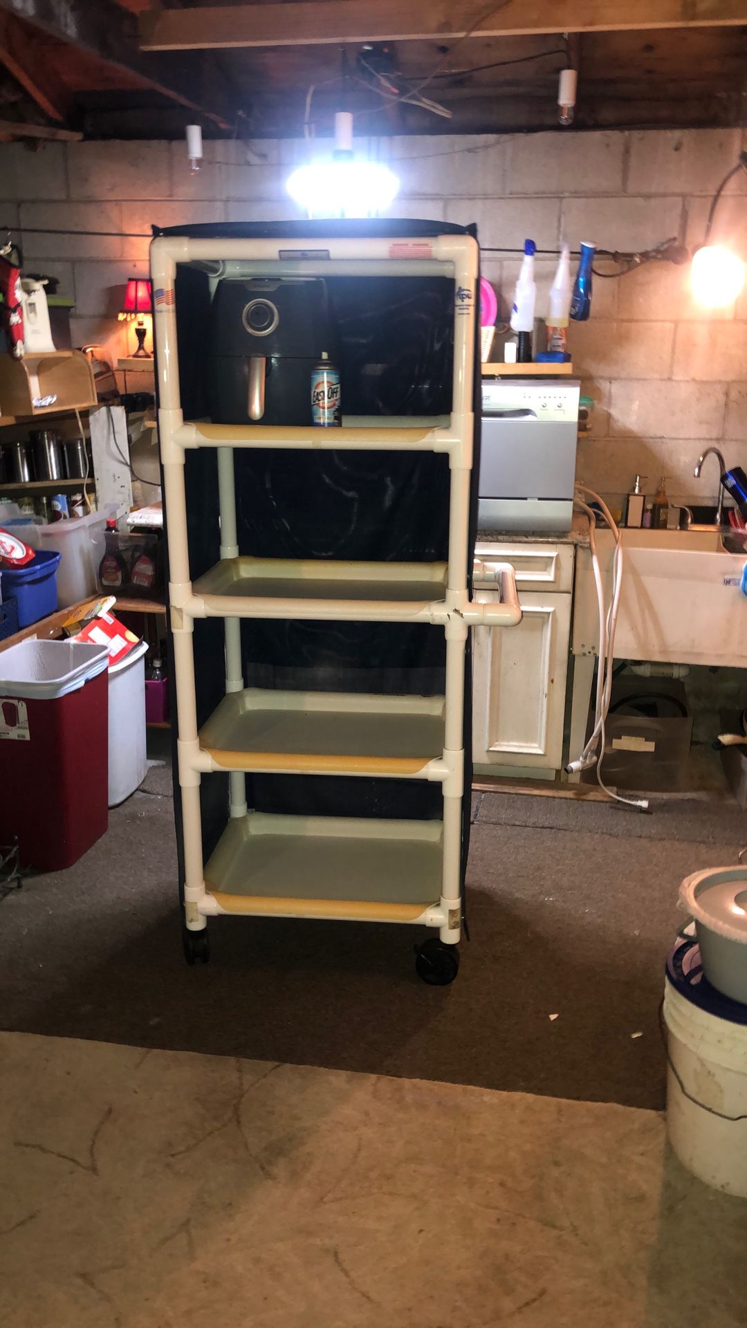 Super Shelf On Wheels With Cover