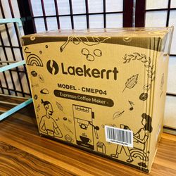 NEW / SEALED Laekerrt Espresso Machine 20 Bar Espresso Maker with Milk Frother Steam Wand  GREAT FOR FATHER’S DAY *Retails $130*