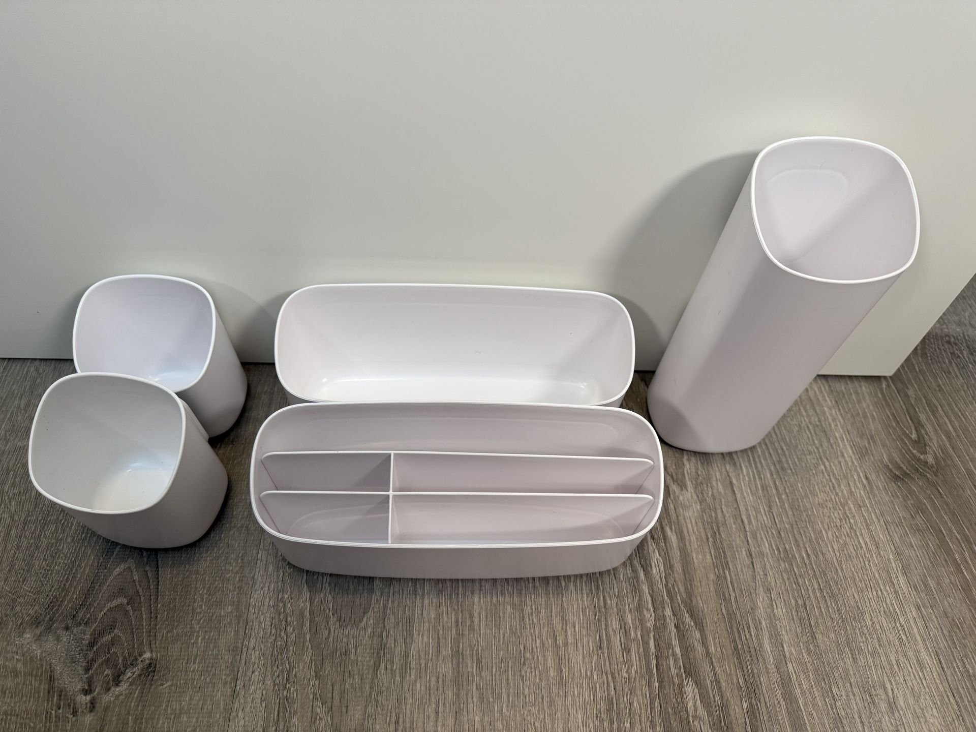 Perch White Home Desk Locker Kitchen Magnetic Storage Mail Organizers 