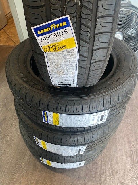 205/55/16 GOODYEAR ASSURANCE ALL SEASON FOUR NEW TIRES $ 420