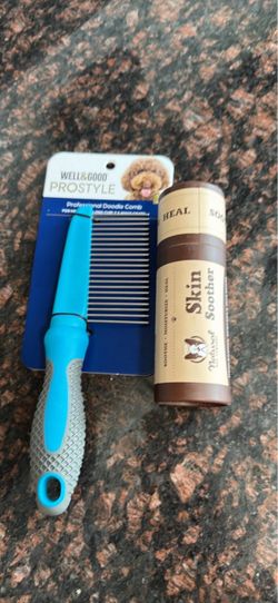 🐾 Dog Grooming & Skin Care Bundle – Comb + Skin Soother