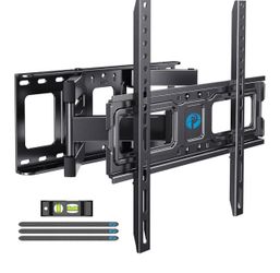 Pipishell TV Wall Mount for 26-74 inch LED LCD OLED 4K TVs up to 99lbs, Full Motion TV Mount Bracket Articulating Swivel Extension Tilting Leveling Ma