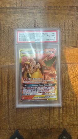 Charizard/Braixen GX PSA 8 Pokémon Card
