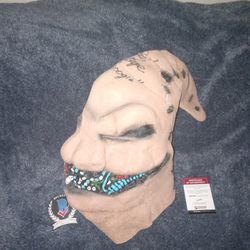 Ken Page Signed  "The Nightmare Before Christmas ' Oogie Boogie Mask 