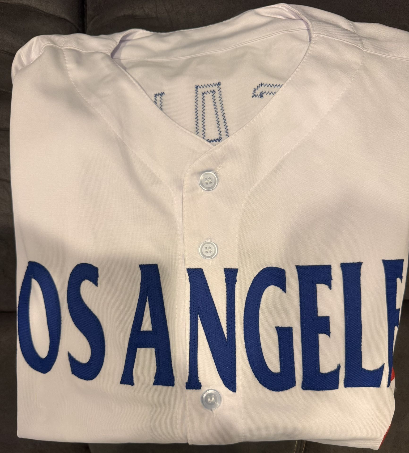 Steve Sax Autographed/Signed Jersey JSA COA White Custom Jersey
