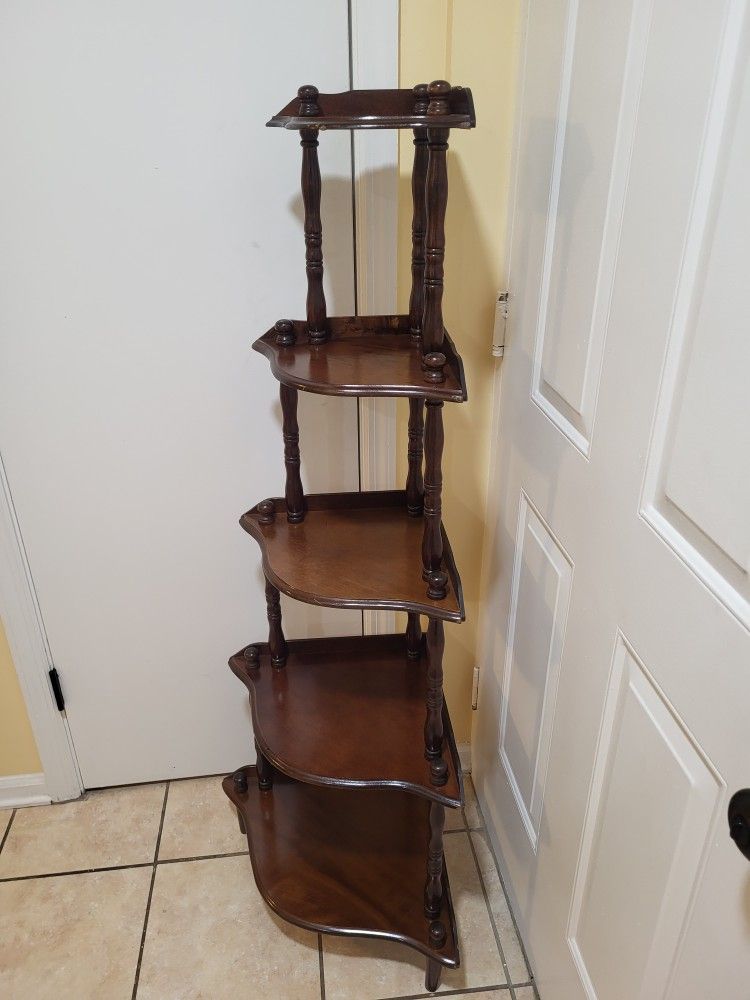 1980s Italian Corner Shelf