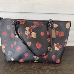 AVA TOTE IN HALFTONE FLORAL PRINT COATED CANVAS (COACH F55541)