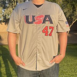Donald Trump Team USA Baseball Jersey Grey