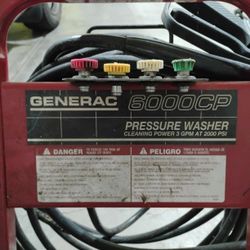 GENERAC 6000CP PRESSURE WASHER 