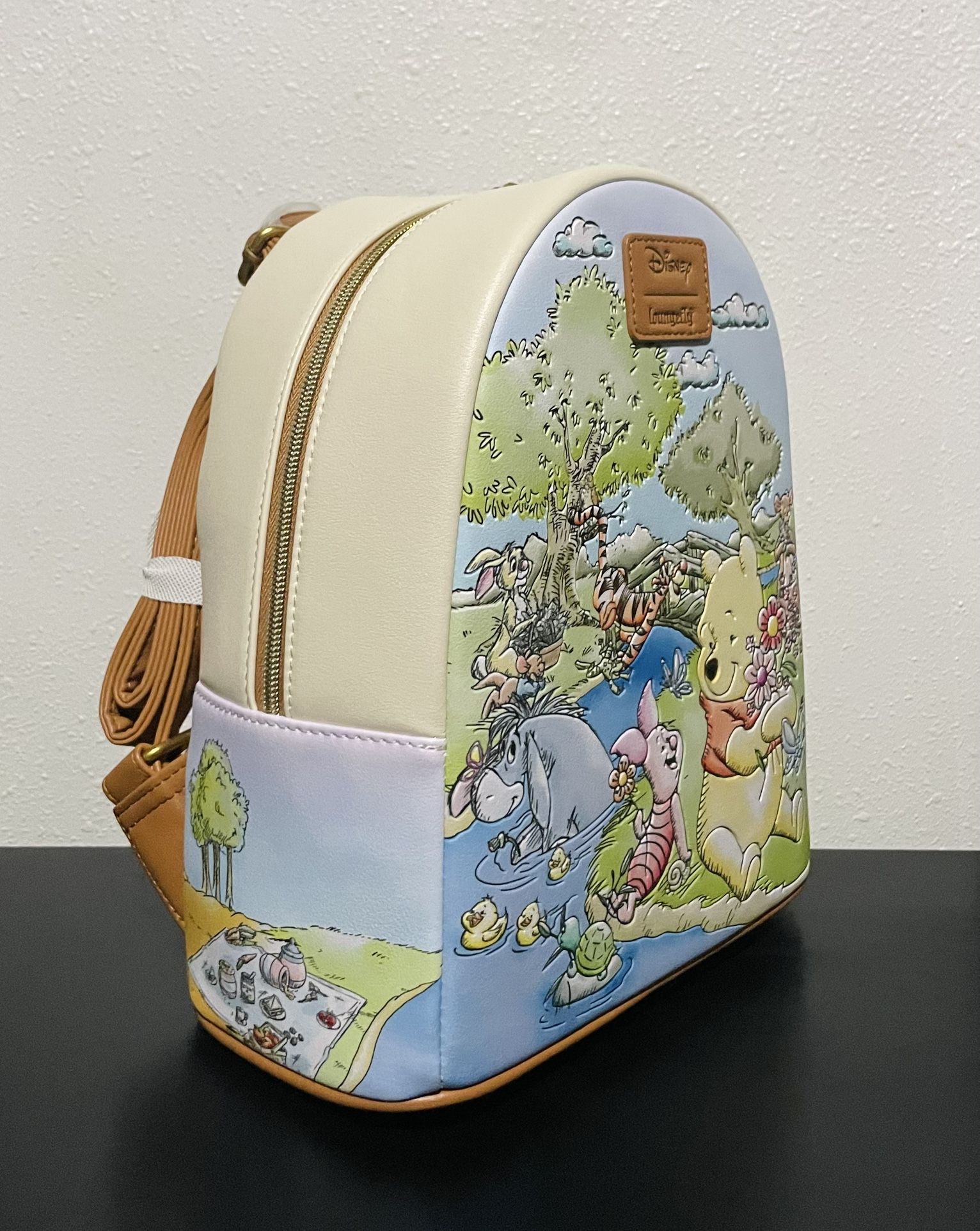 Loungefly Disney Winnie the Pooh Spring Scene Mini Backpack Loungefly Disney Winnie the Pooh Holiday Scene Pooh And  main image 4