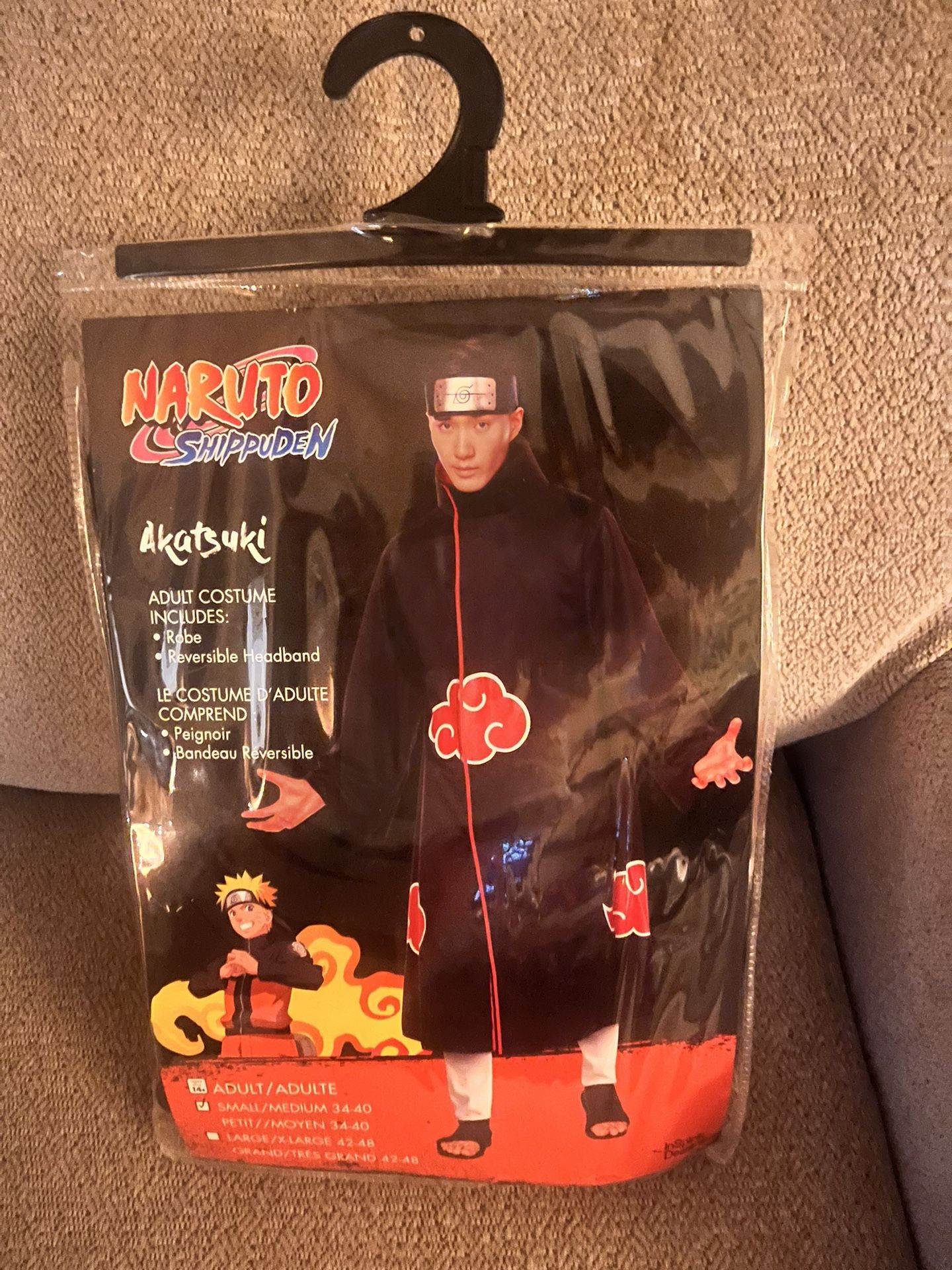AKATSUKI ROBE + OBITO MASK (Orange) NARUTO COSTUME