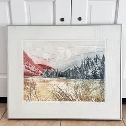 Vintage 1980’s Pencil Signed Etching By Irmgard