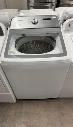Samsung Top Load Washer – Glass Lid, Stainless Tub, HE