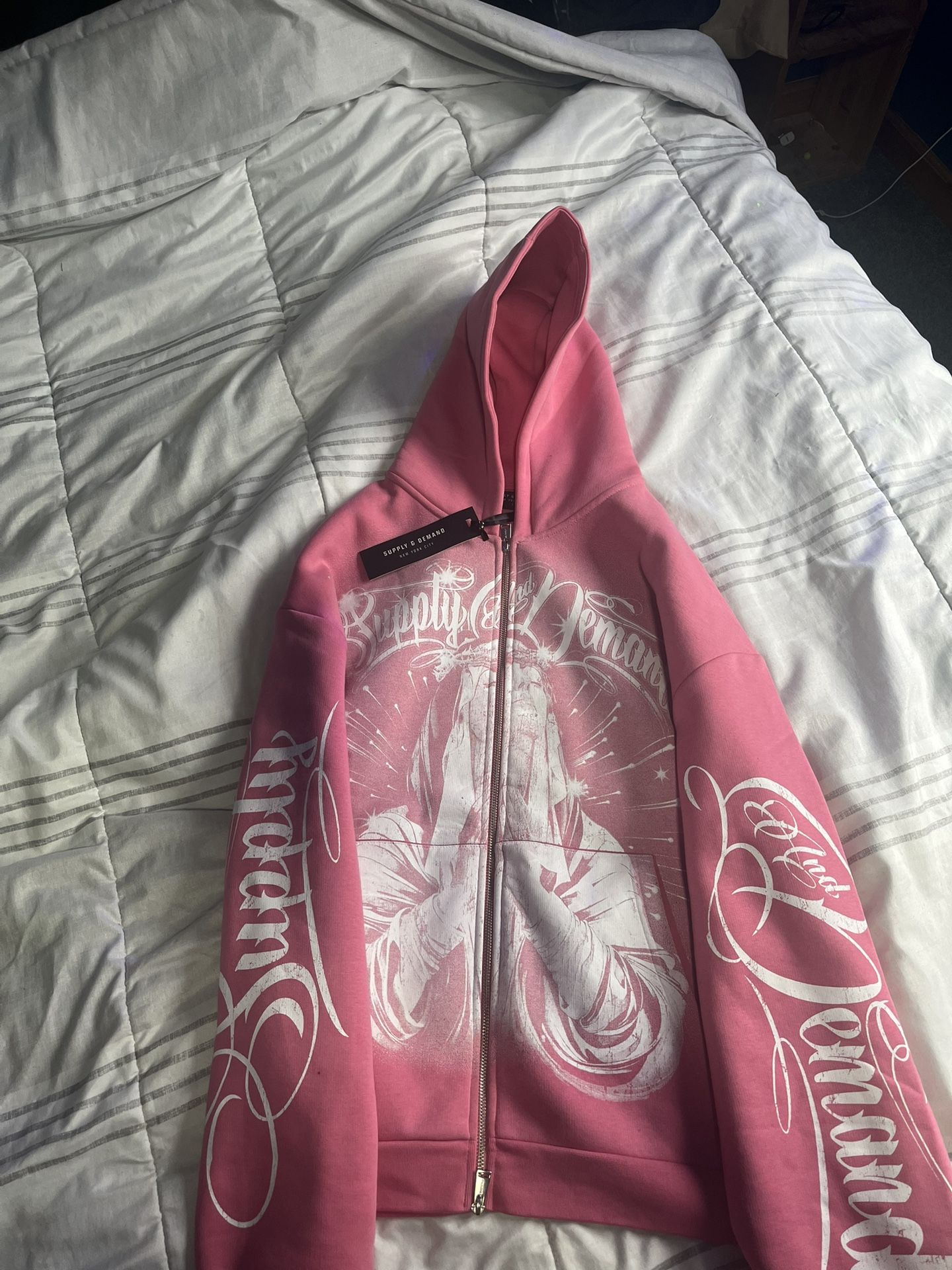 Pink S&D Hoodie Size L