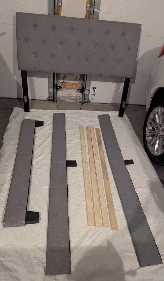Grey headboard for low to the ground bed (Full)
