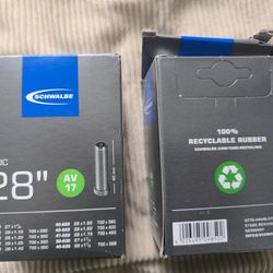SCHWALBE BICYCLE INNER TUBE ITEM 28"/700 (pair)