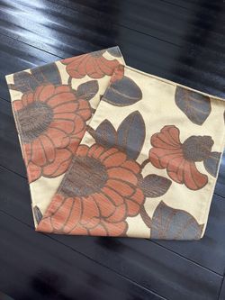 Table Runner Gold Orange Blue Brown