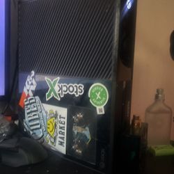 Xbox One And Controller With Cords