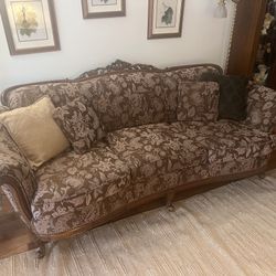 Antique Reupholstered Couch