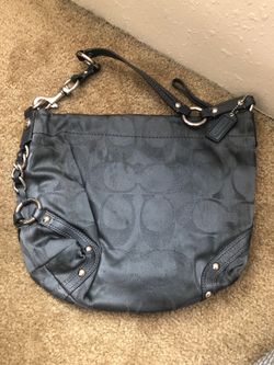Blue/Grey coach purse