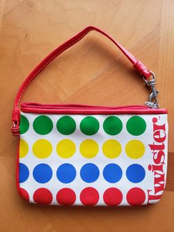 CollectableTWISTER2003 Mini PurseWristlet 6x4,Red&Dots,Licensed By Hasbro/New-Never Used,